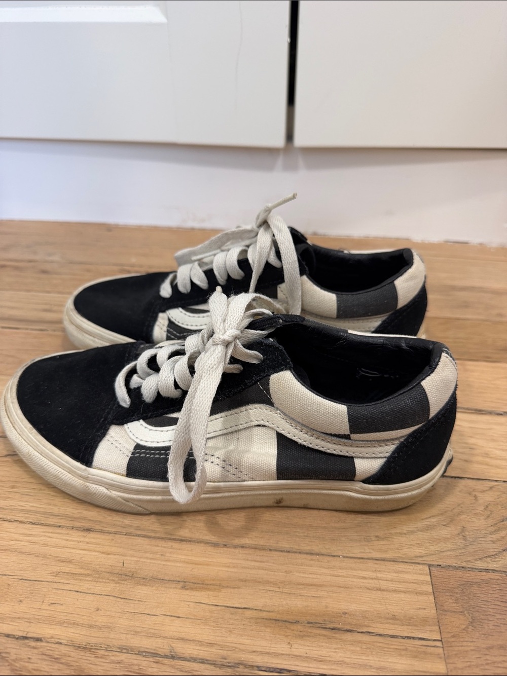 Vans Black and White Checkerboard Old Skool Sneakers